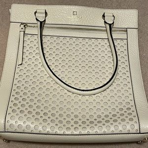 Brand new with tags Kate Spade white leather tote